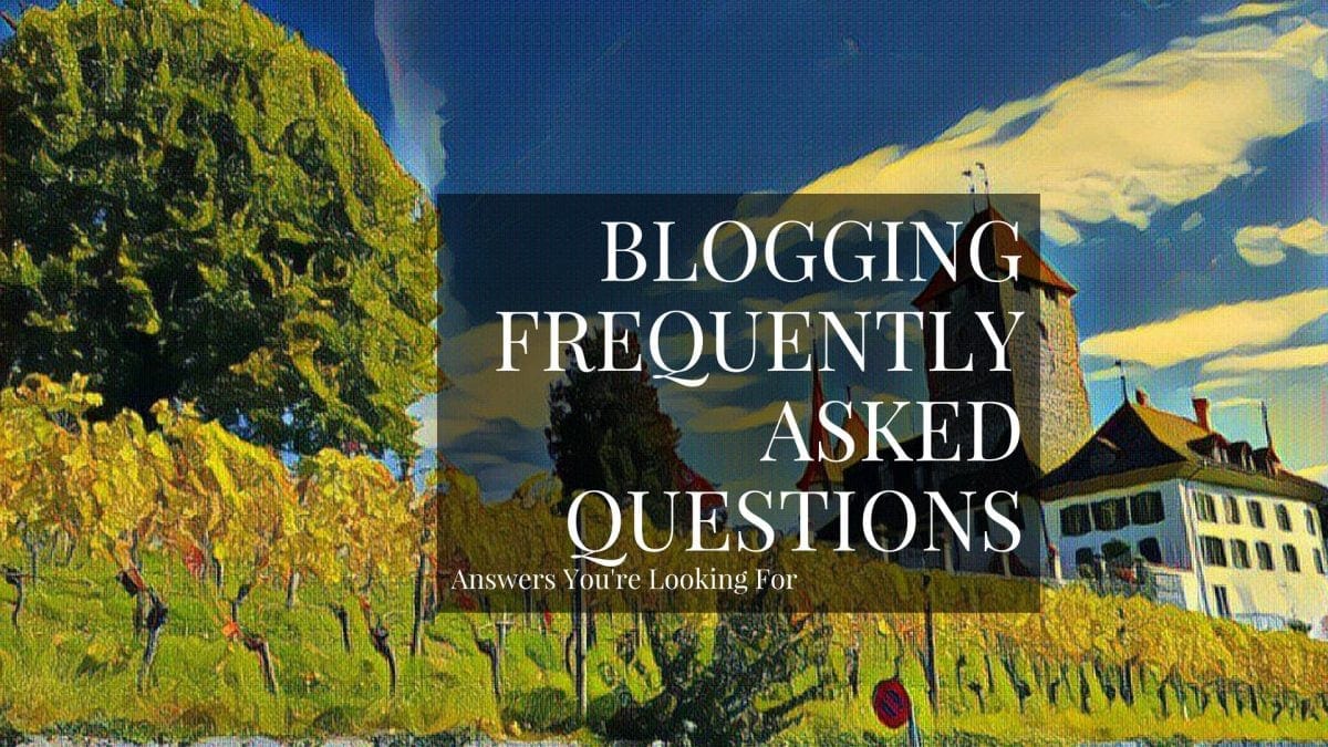 This is my content marketing, social media and blogging FAQ.